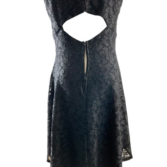 Speechless Women's 11 Black Lace Dress Open Back Fit and Flare Formal Party - Picture 13 of 13